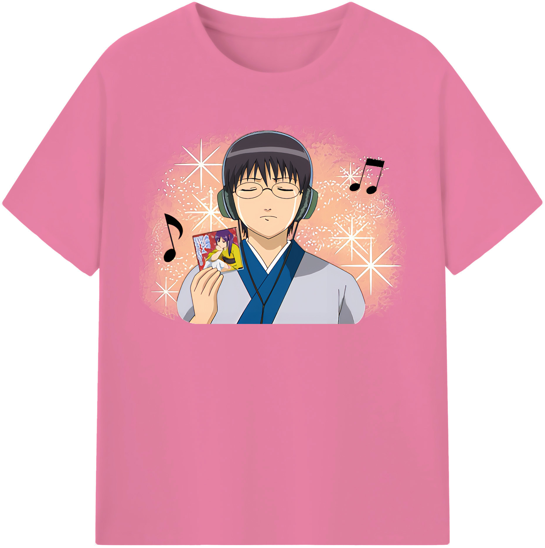 （画像用） ぎんたま 坂田銀時（さかたぎんとき） 神楽 志村新八（しむら しんぱち） GINTAMA Sakata Gintoki Kagura Shimura Shinpachi 綿100％半袖Tシャツ（フロントプリント）